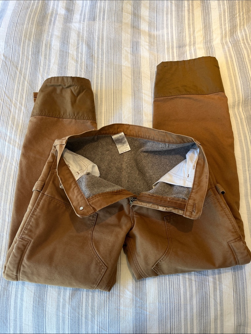 Men's Insulated Brown Carhartt Work Pants